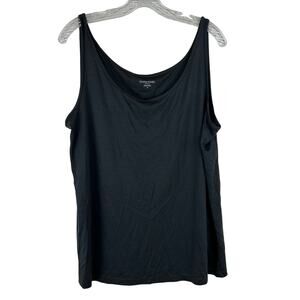 Eileen Fisher Women's Tencel Tank Top Size 1X Dark Gray